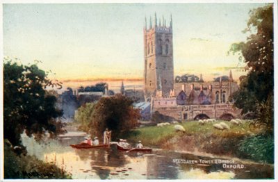 Magdalen Tower and Bridge by William Matthison